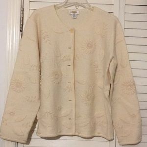 Cream / Beige Talbots women’s sweater size XL